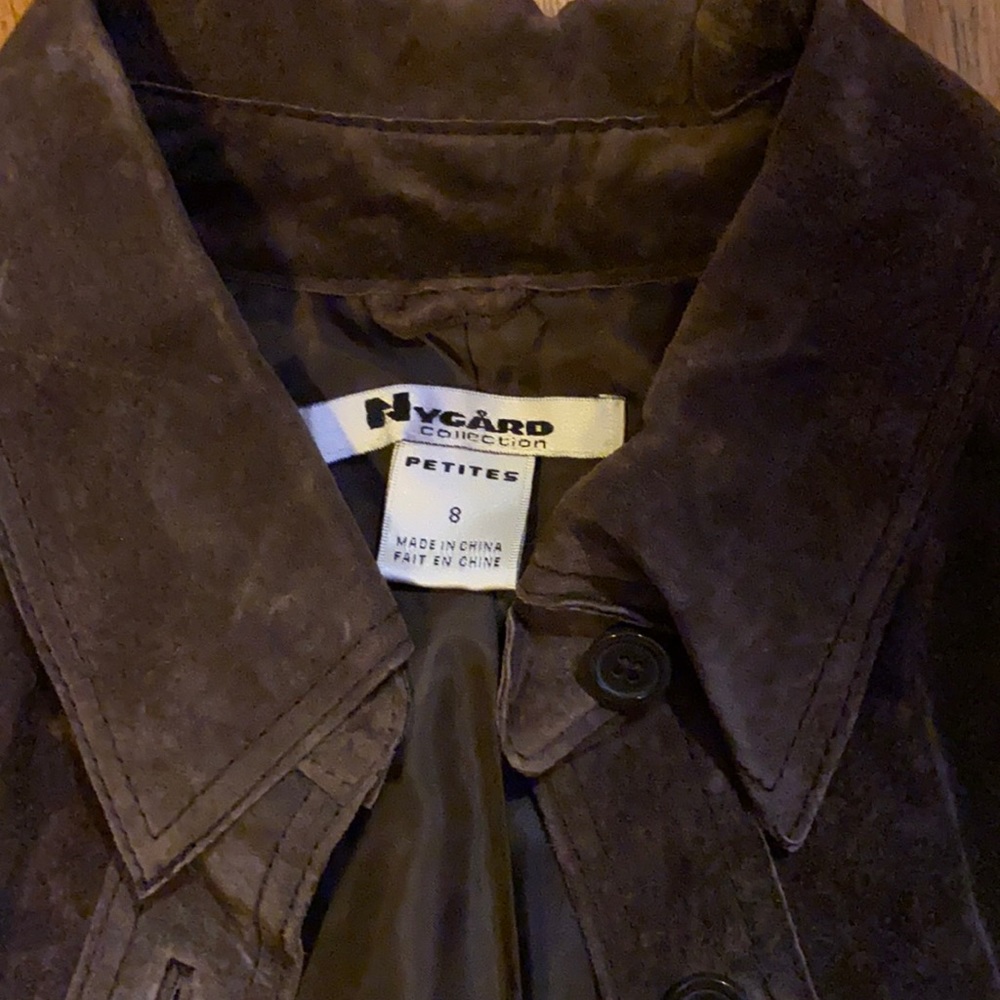 Brown suede jacket size 8